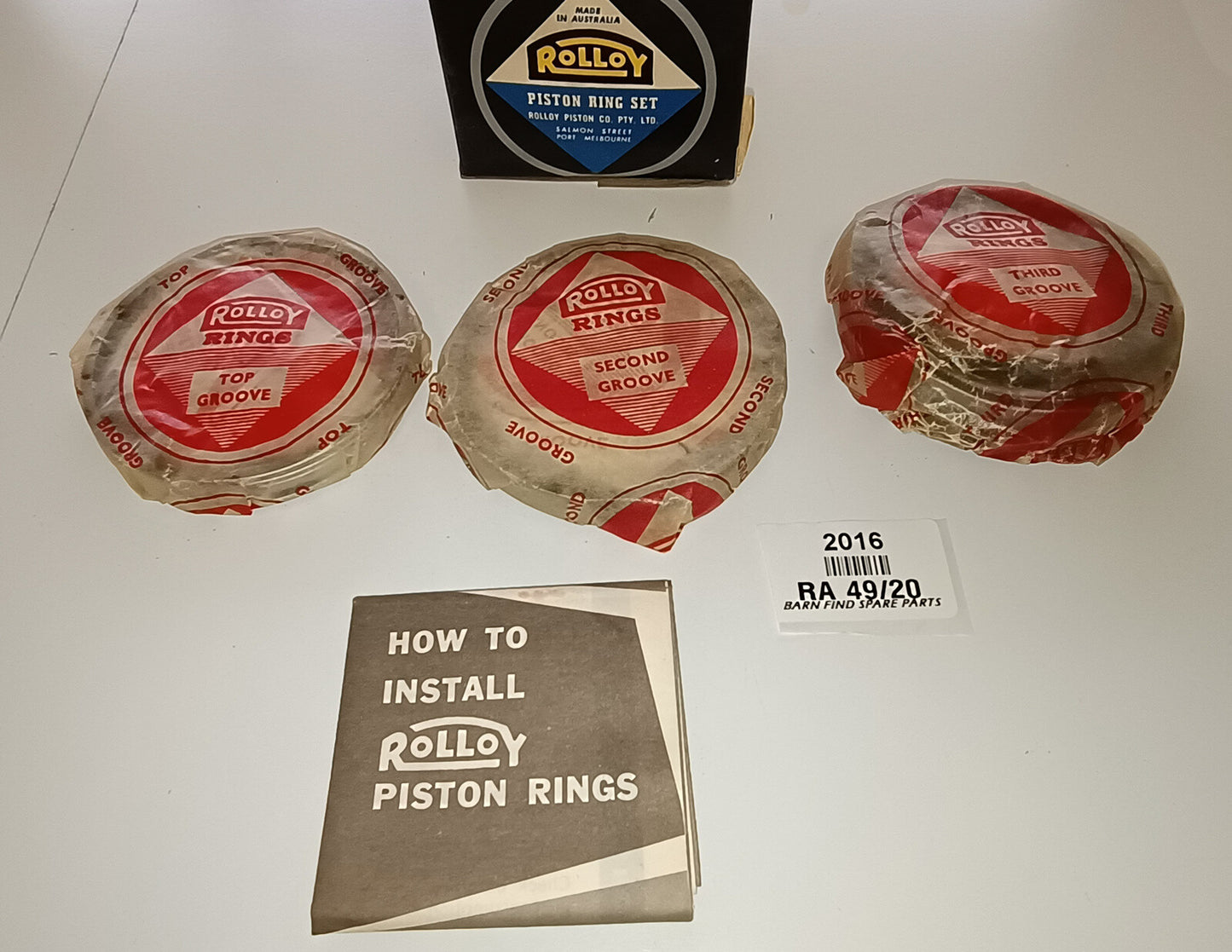 ROLLOY British Leyland NOS Piston Ring Set RA 49/201
