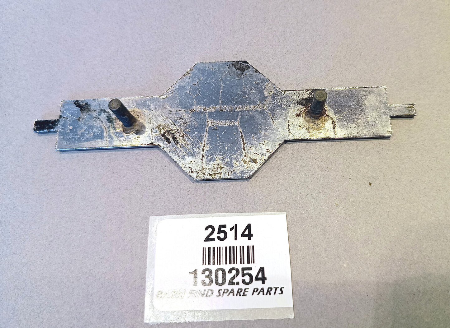 Original J Fray Ltd MG emblem black and chrome 130254 Used1
