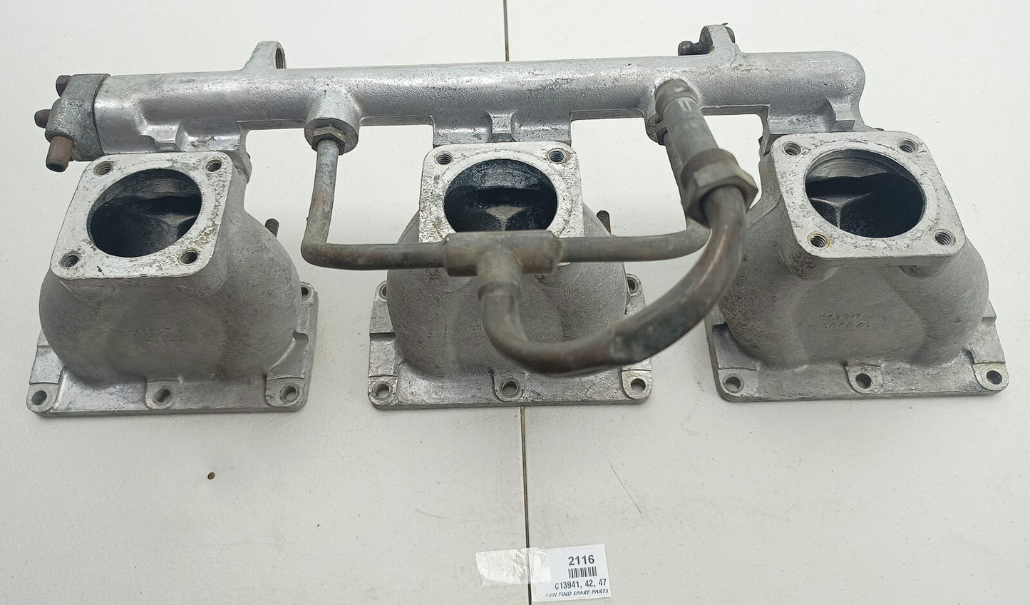 Triple SU Jaguar  3.8 Litre three branch inlet Manifold C13941, C13942, C19347. 1