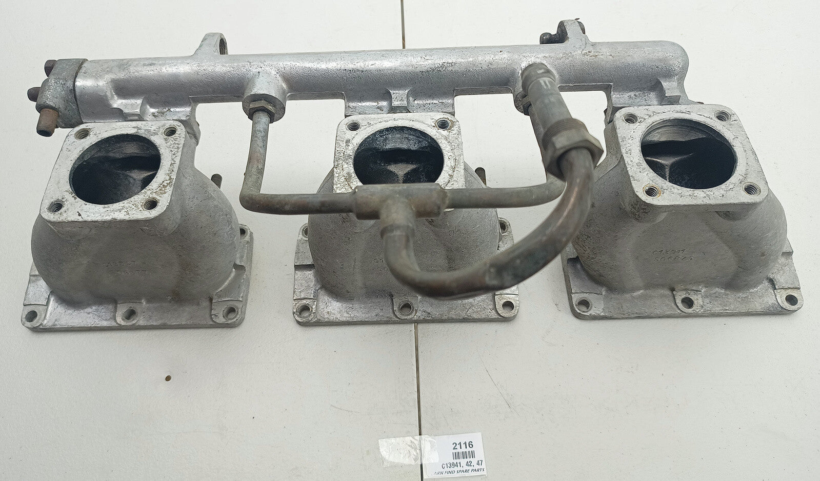 Triple SU Jaguar  3.8 Litre three branch inlet Manifold C13941, C13942, C19347. 1