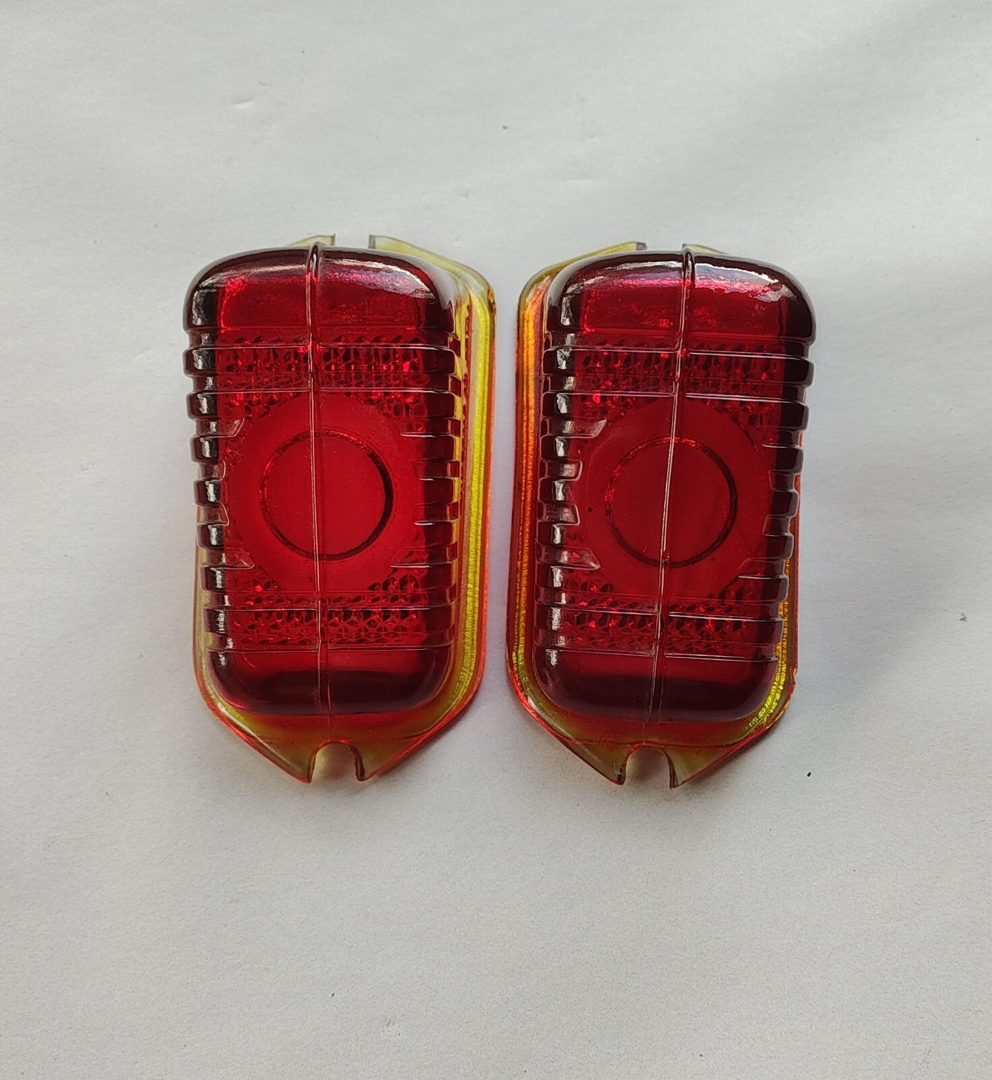 Lucas RUBY GLASS Tail Lights lenses L471 New Old Stock - pair4