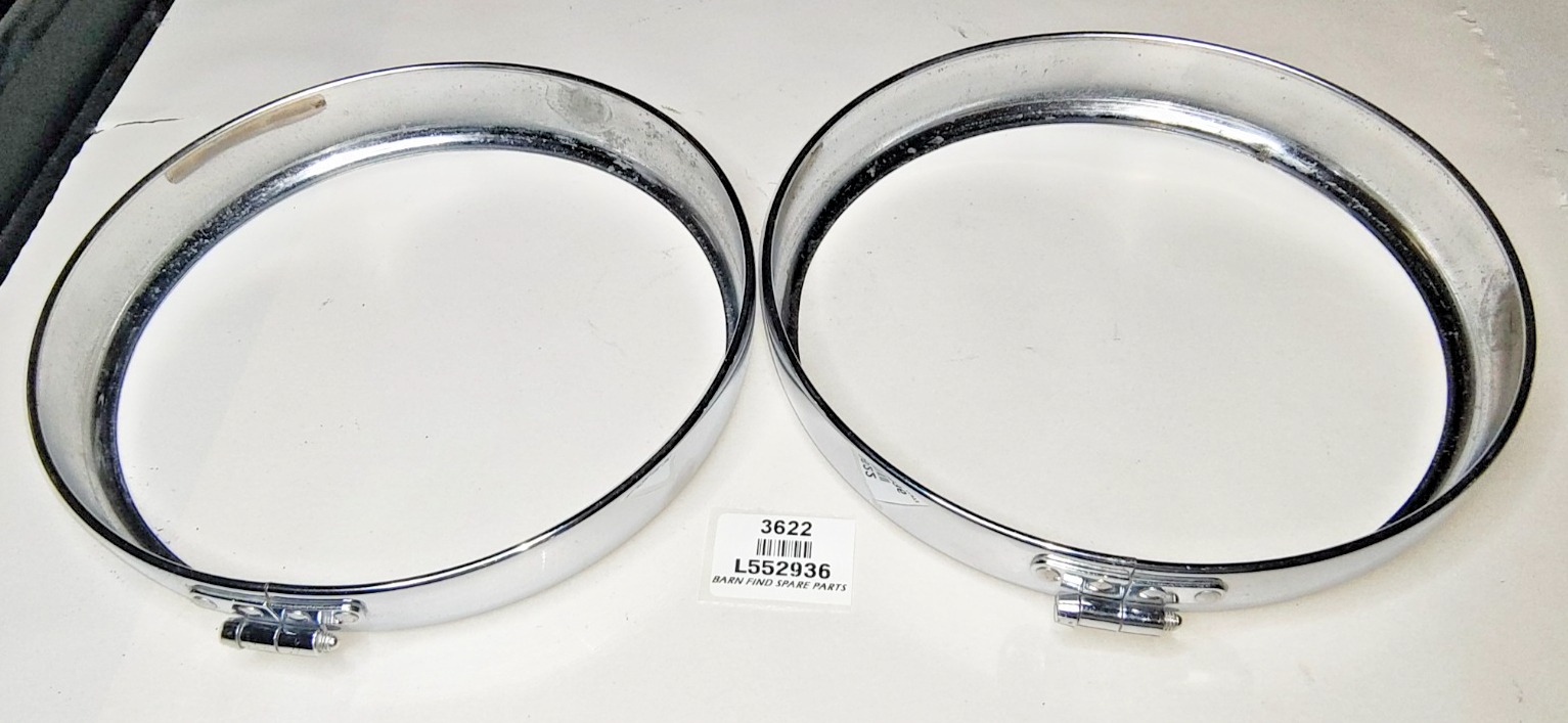 Lucas Original Pair 7 15/16" Headlight headlamp Rims L552936 Good Used Suit P7007