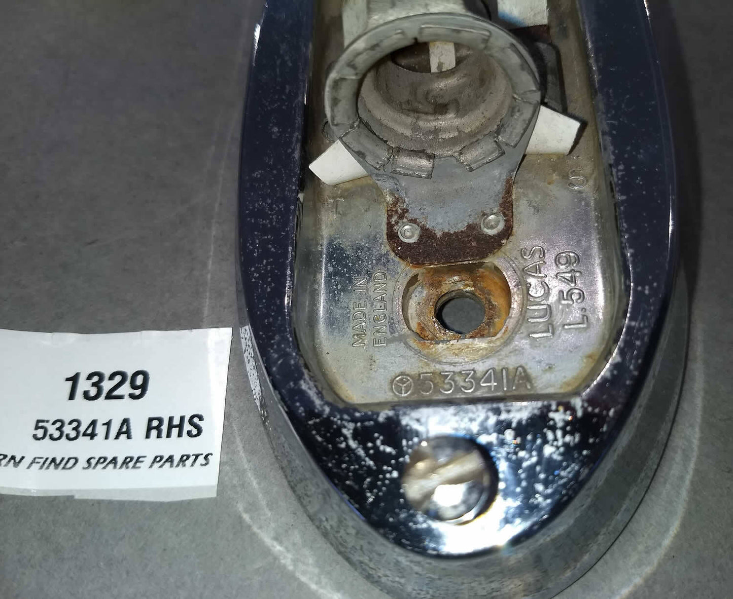 Lucas Jaguar Tail Light housing RHS 53341A - Used1