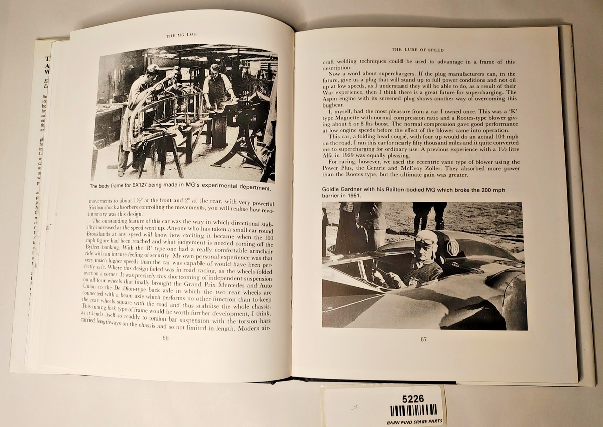MG LOG A CELEBRATION OF THE WORLD'S FAVOURITE SPORTS CAR Peter Haining hardcover7