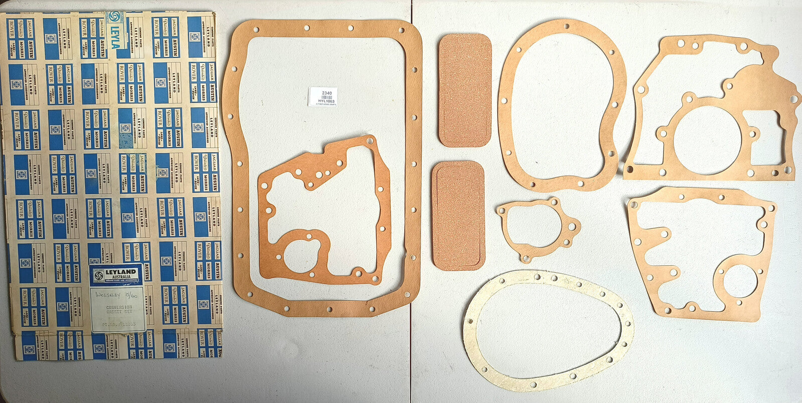 Conversion Gasket Set (Incomplete) HYL1063. New Old Stock0