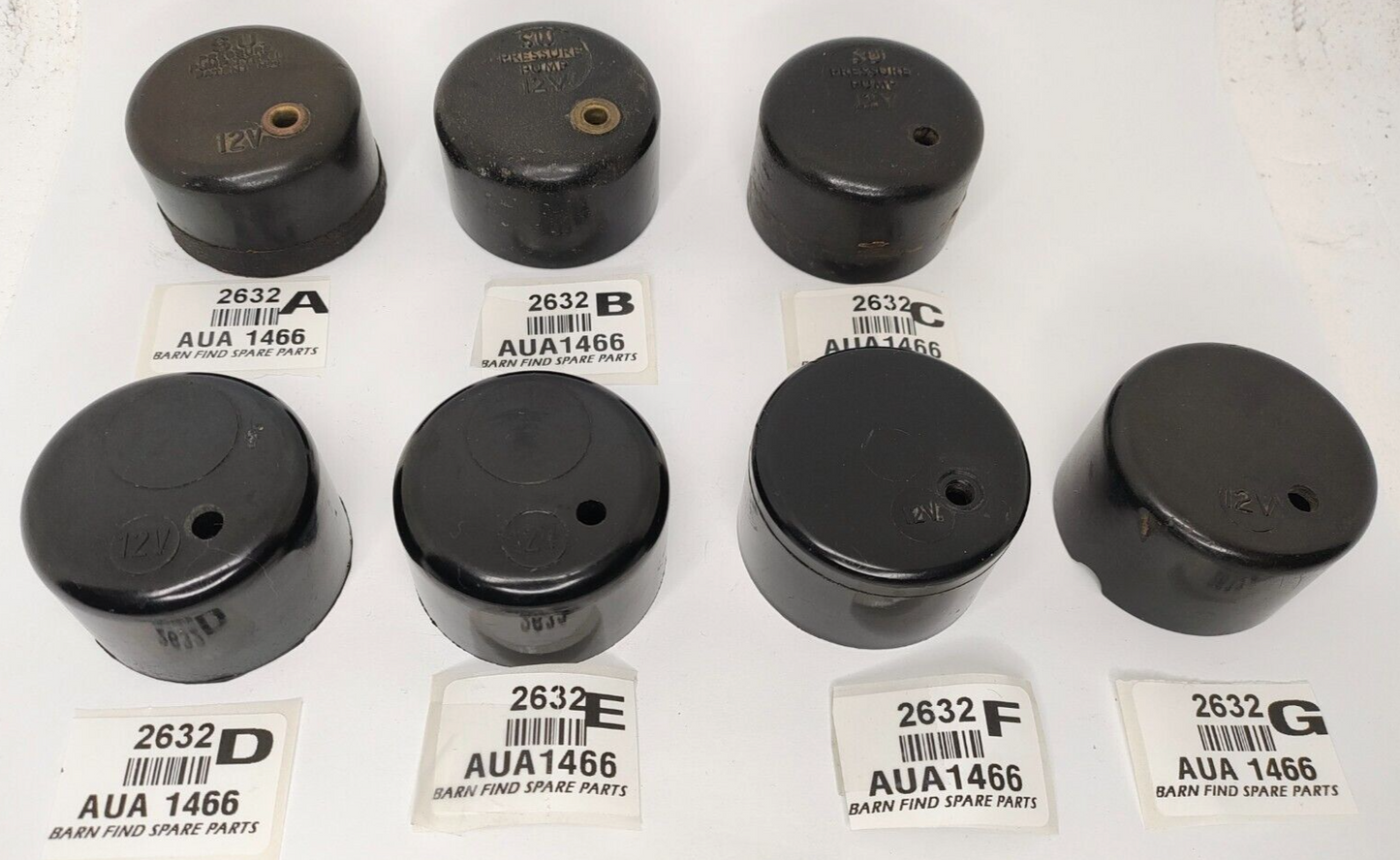 Genuine SU 12V fuel pump CAP COVER black used AUA 1466 AUA1466 sold individually0