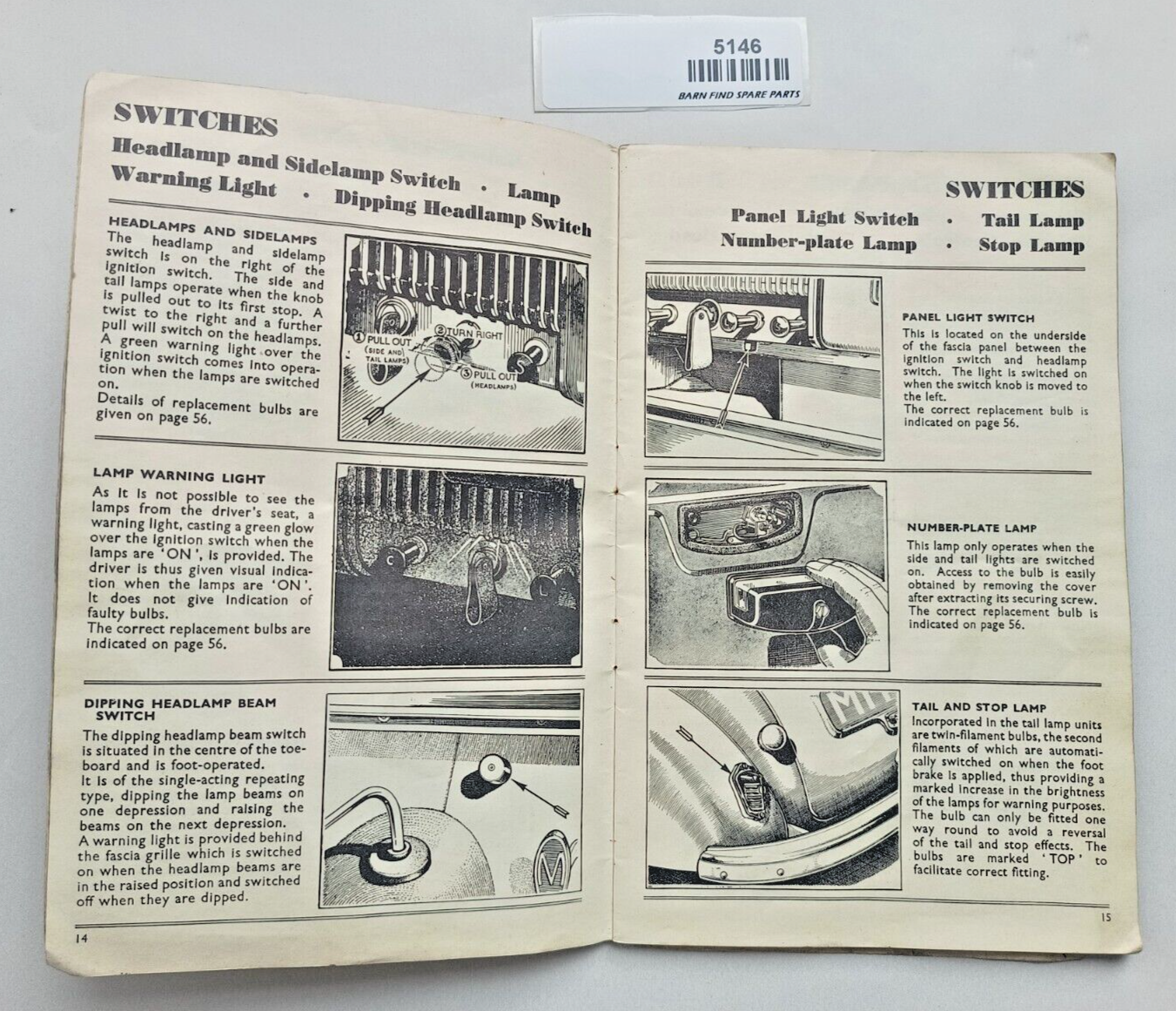 The MORRIS MINOR (Series MM) Driver's Handbook AKD470J4