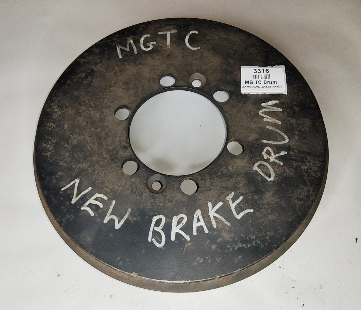 Original MG TC MGTC Cast Iron Finned Brake Drum Rare New Old Stock  MG688/100