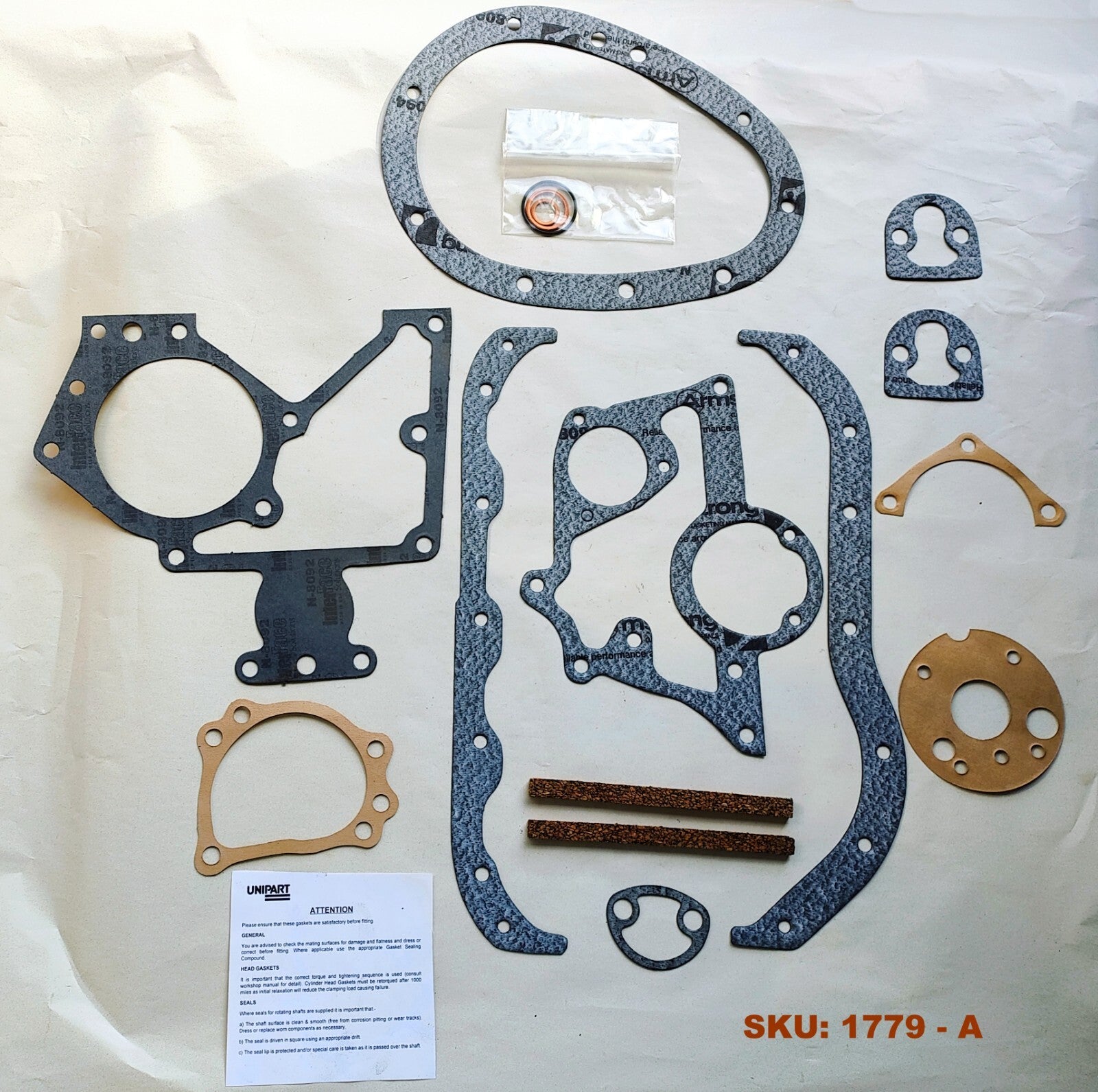 Lower gasket 1275 A-Series Inline Engine Conversion Gasket Set 296-6800