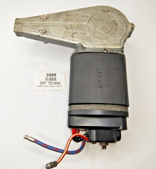 LUCAS CRT 12 V WIPER MOTOR 105 degree sweep Good Used Working Condition 75146A0