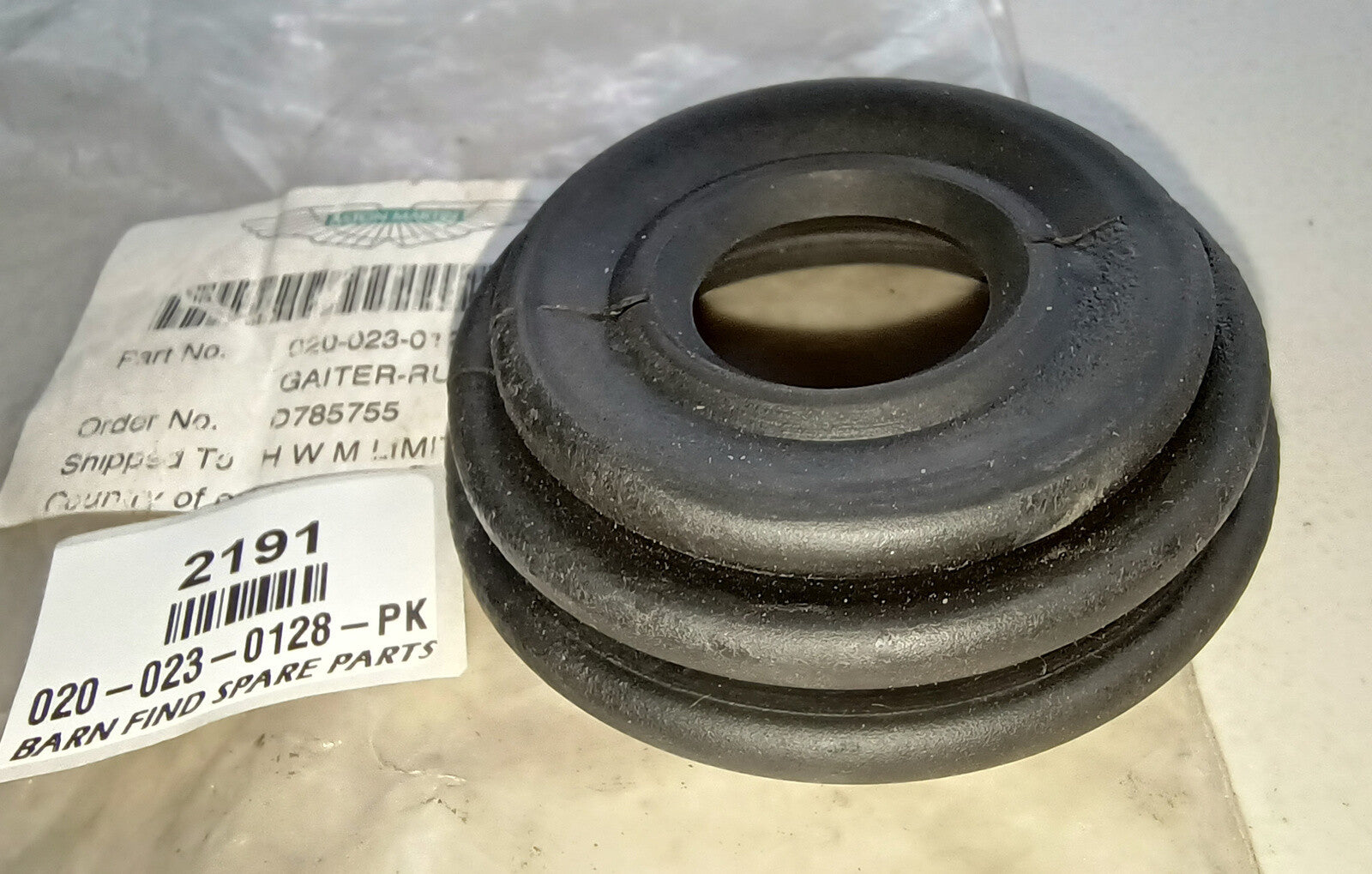 Kingpin Rubber Gaiter,  020-023-0128-PK, Suit Aston Martin, New Old Stock.1