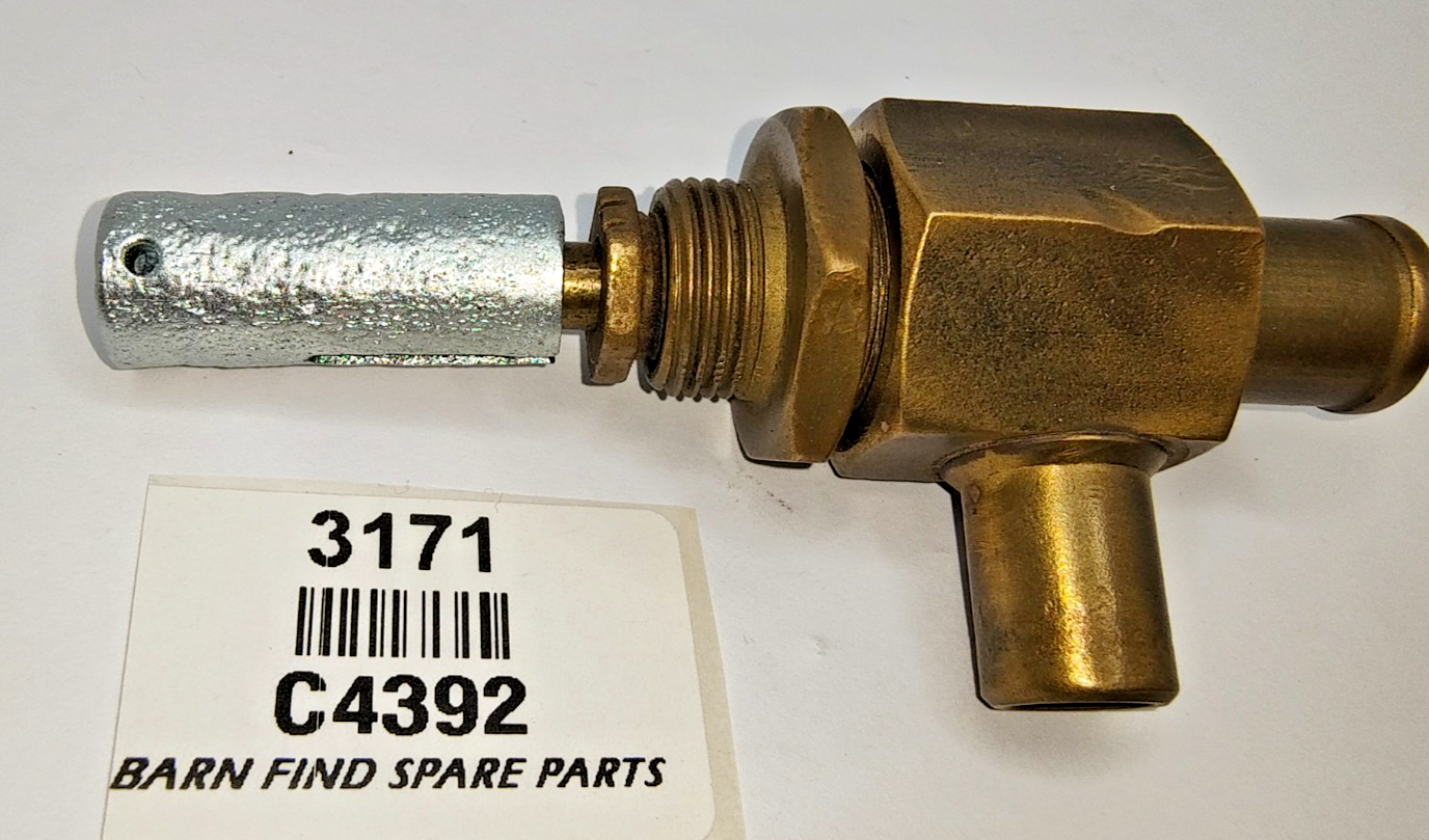 Original Jaguar XK early solid brass Heater Valve good used condition C43925