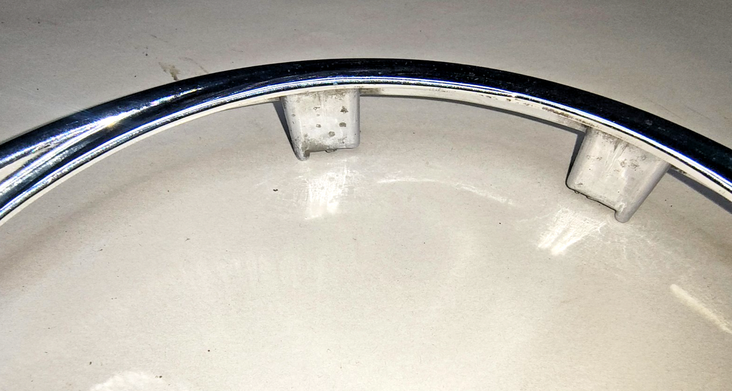 JAGUAR DAIMLER Original pair METAL Chrome 5.75" inner headlamp trim/rims C181814