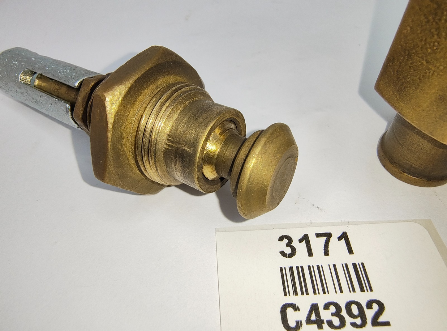 Original Jaguar XK early solid brass Heater Valve good used condition C43928