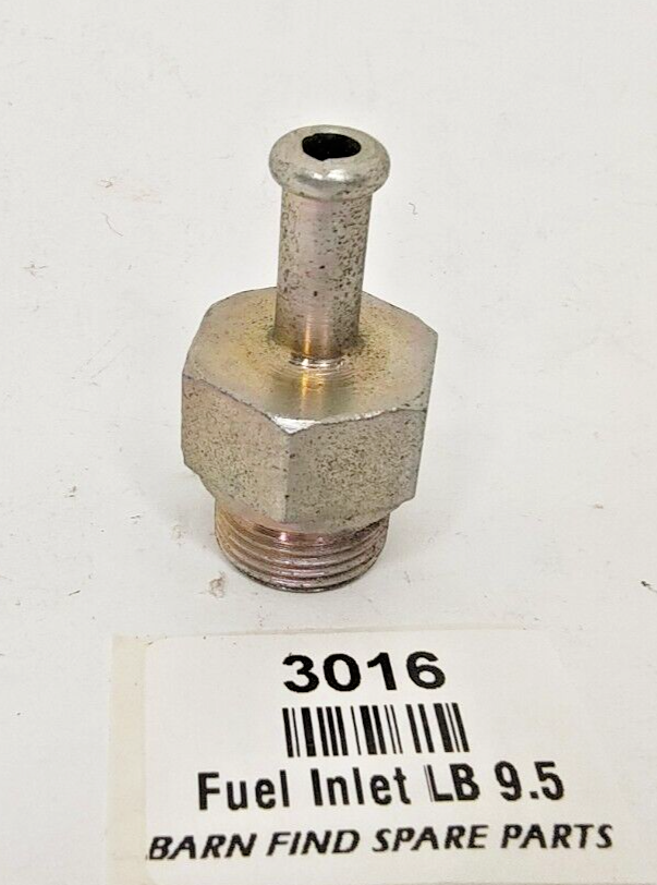 SU Carburettor NOS Fuel Bowl large bolt push on clamp style straight 9.5mm 3/8"1
