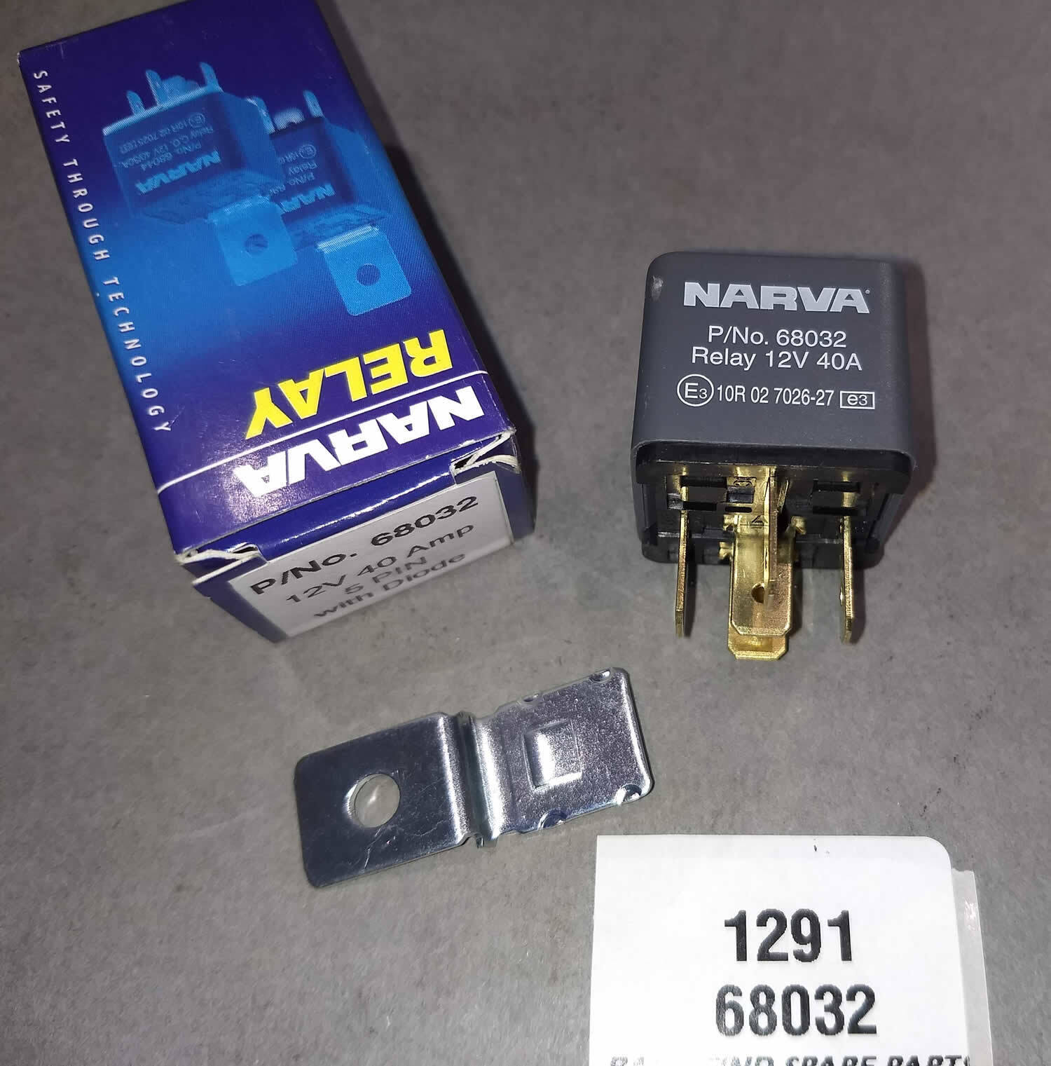 Narva Relay  68032  12V 40A 5PIN W/DIODE0