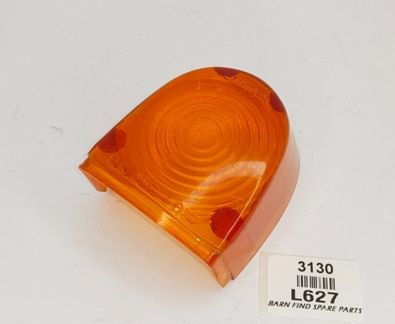 Original plastic Lucas Tail Light L627 amber Lens Used Jaguar MK2 MK9  XK1500