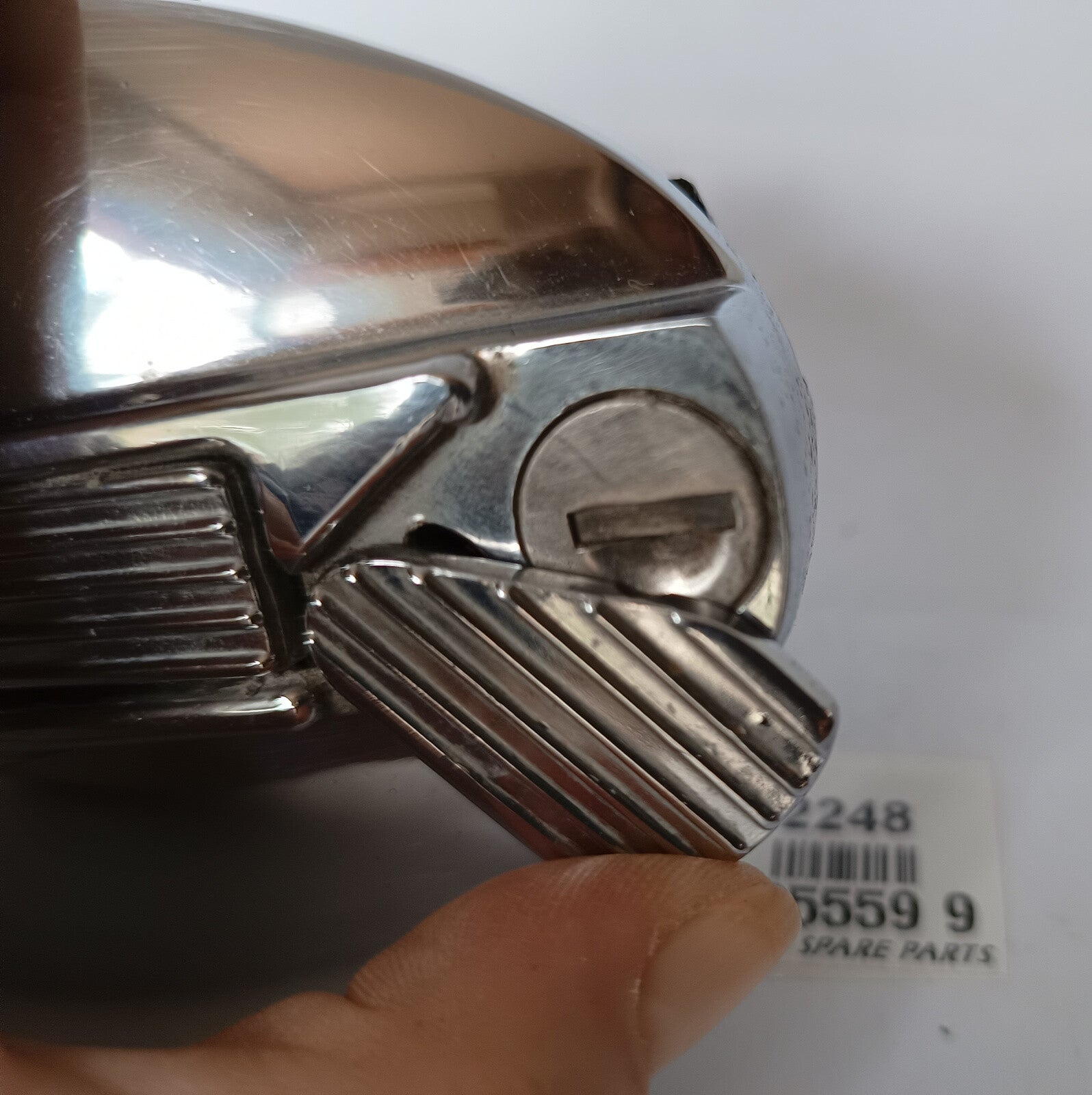 Jaguar Chrome Thin Fuel Filler Cap, 125559 9. Used Condition5