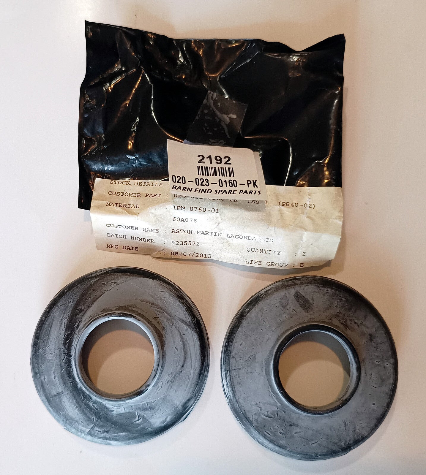 Kingpin Top Rubber Gaiter sealed pack of two  020-023-0160-PK, Suit Aston Martin0