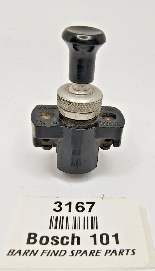 Classic car Bosch 101 black used push pull switch with turned bezel1