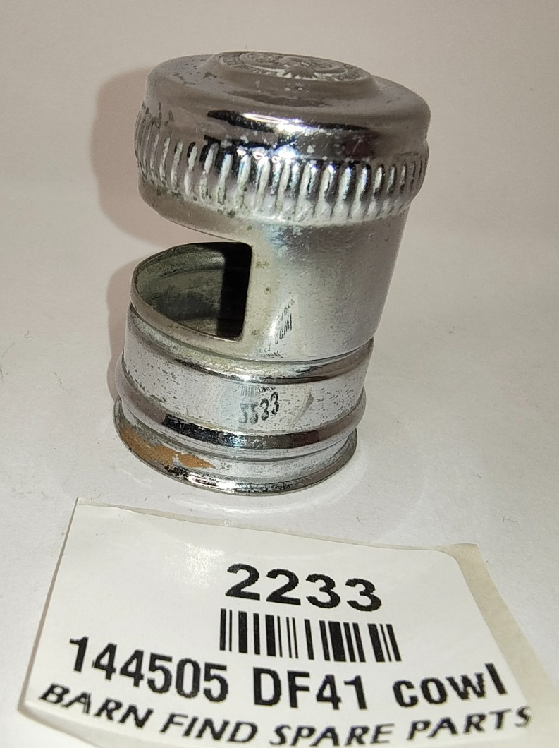 Vintage King of the Road chrome Dash Lamp cowl for DF41 Good Used 1445054