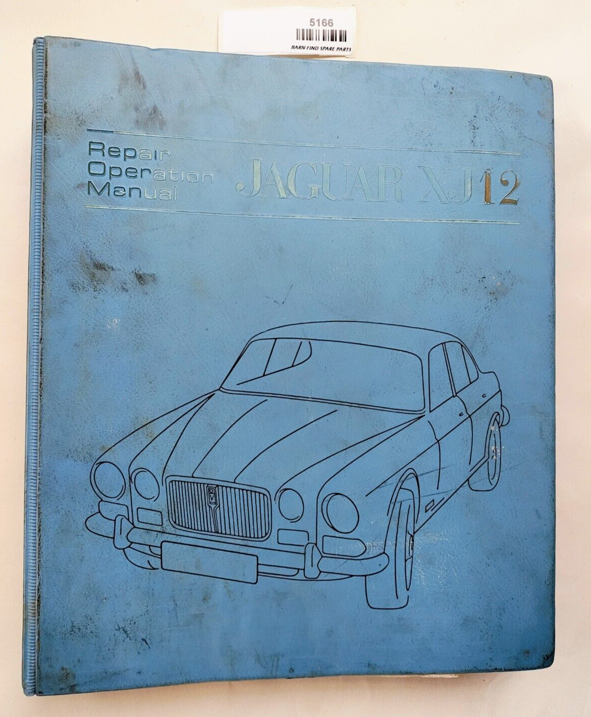 Original Jaguar XJ12 Repair Operation Manual E.172 Issue 1 1972 in hard binder0