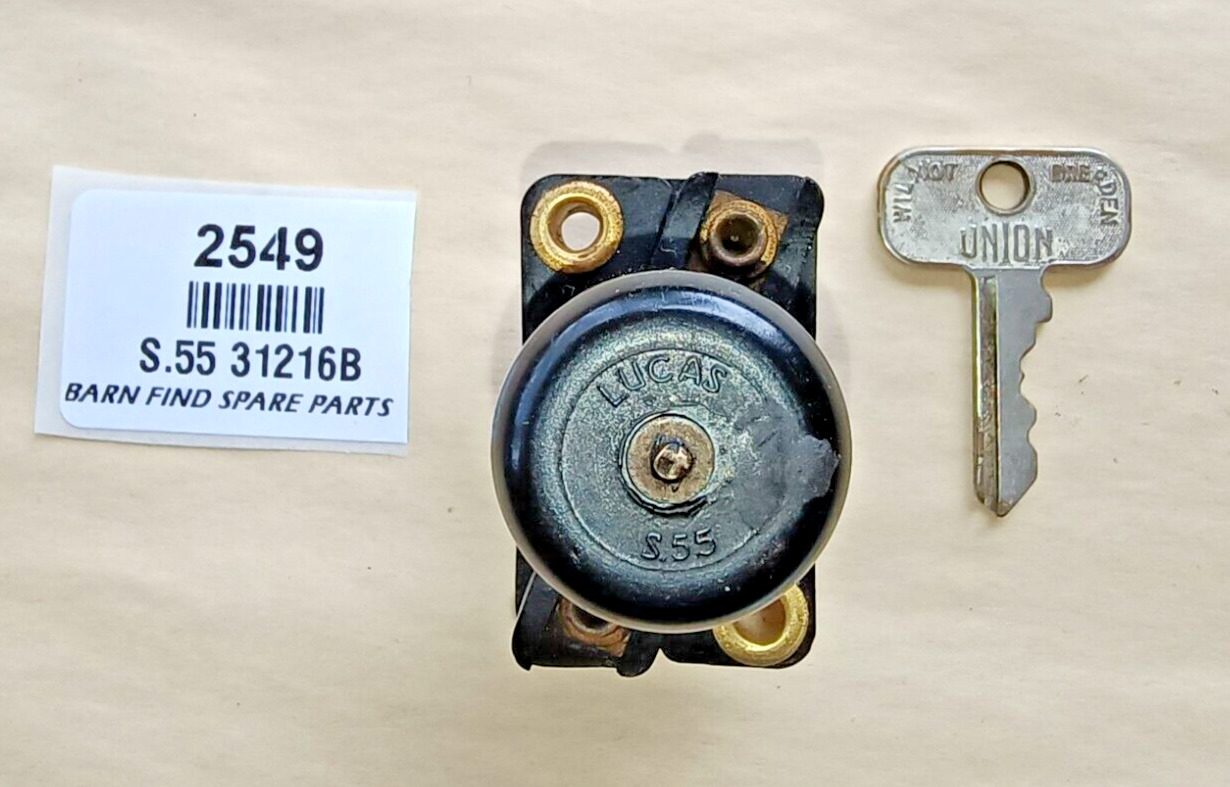 Lucas Original Ignition Switch S.55 31216B, Used Condition7