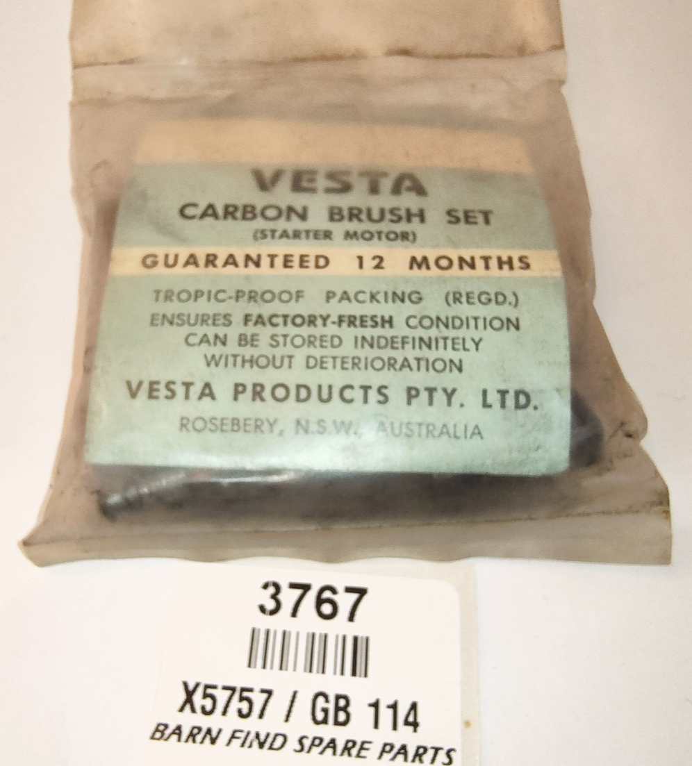 VESTA HOLDEN BOSCH System Starter Motor Brush set X5757 GB 114 New Old Stock0