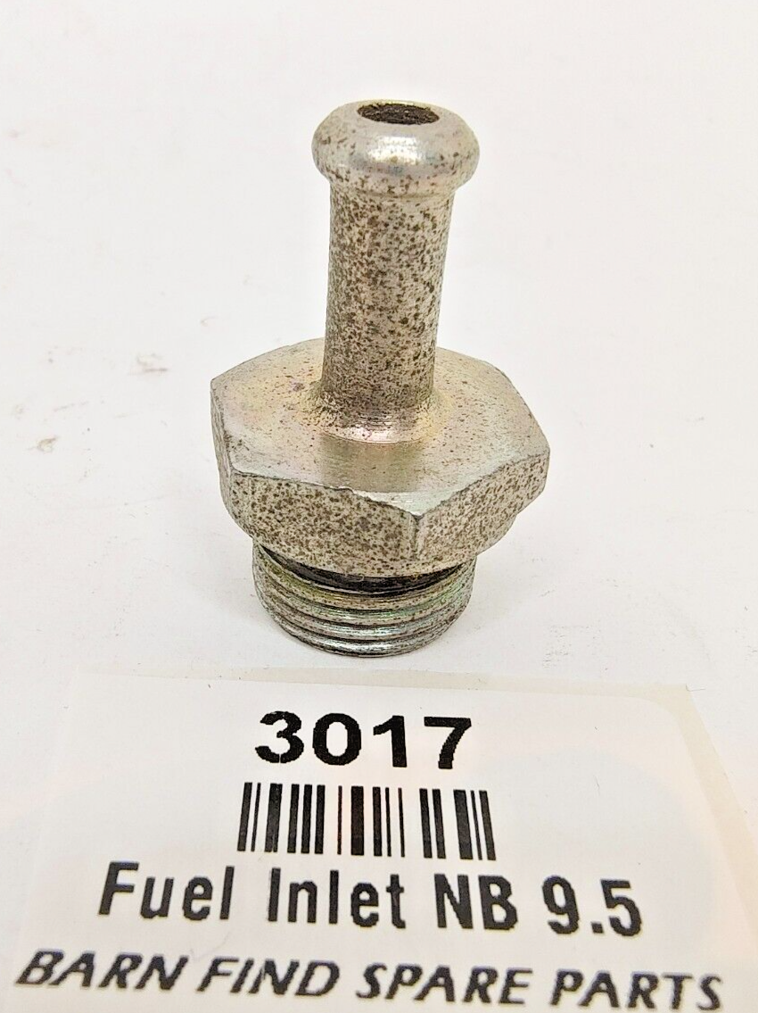 SU Carburettor NOS Fuel Bowl narrow bolt push on clamp style straight 9.5mm 3/8"1