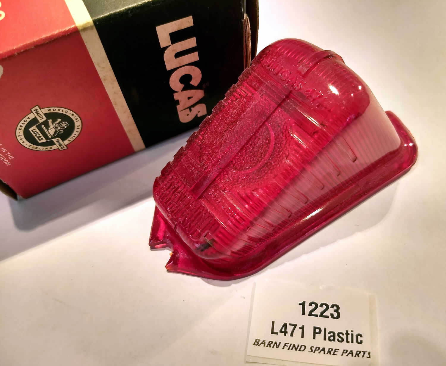 Lucas RUBY Tail Light L471 Plastic New Old Stock0
