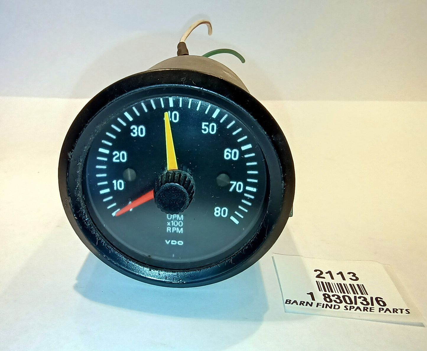 VDO Tachometer Part No. 1 830/3/6, Good used condition 0