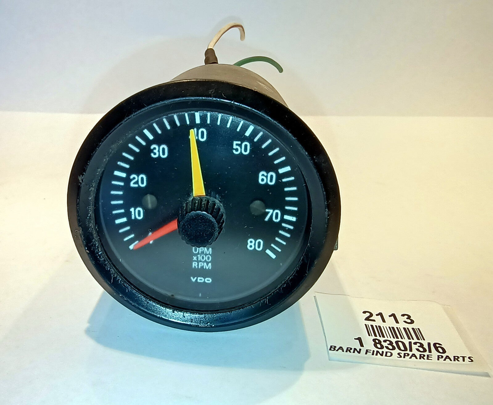VDO Tachometer Part No. 1 830/3/6, Good used condition 0