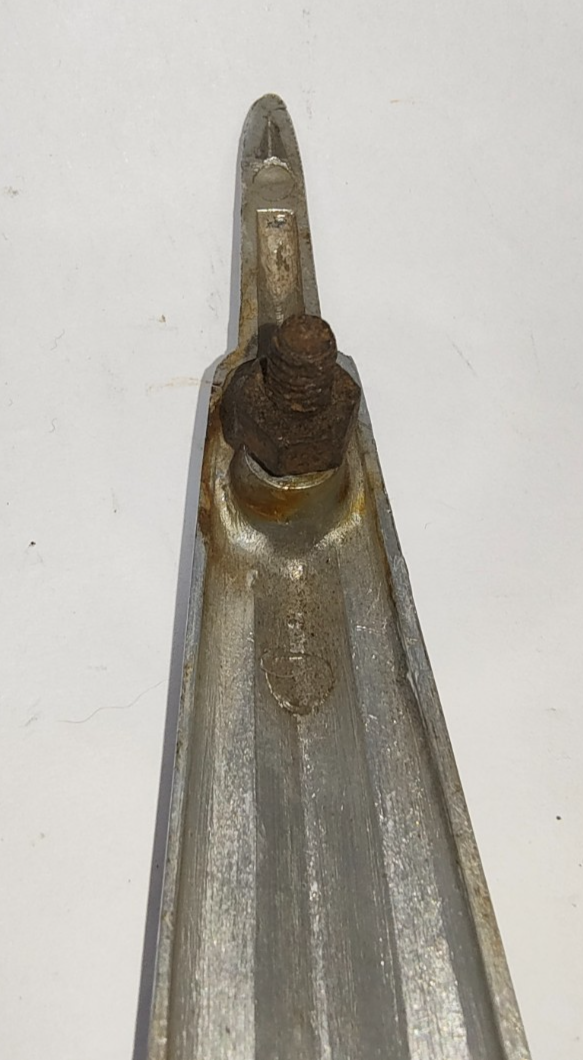 Original Morris 1000 bonnet hood chrome emblem good used 7690419
