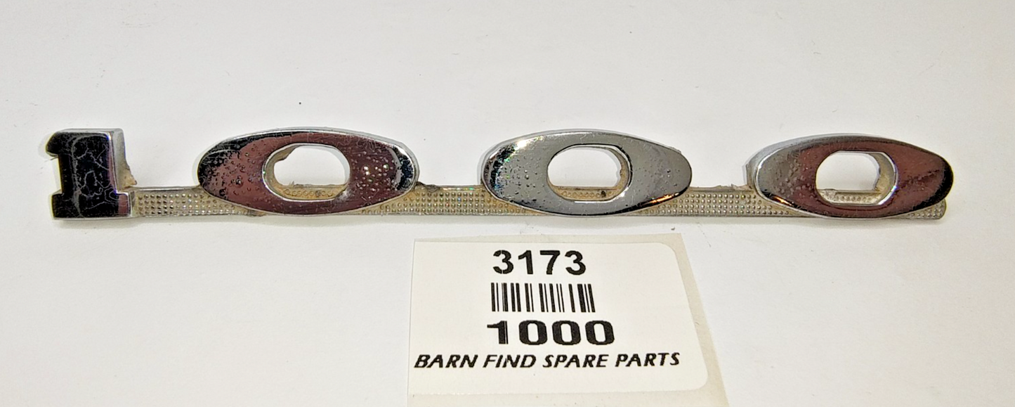 Original Morris 1000 chrome rear emblem for Boot Trunk good used condition1
