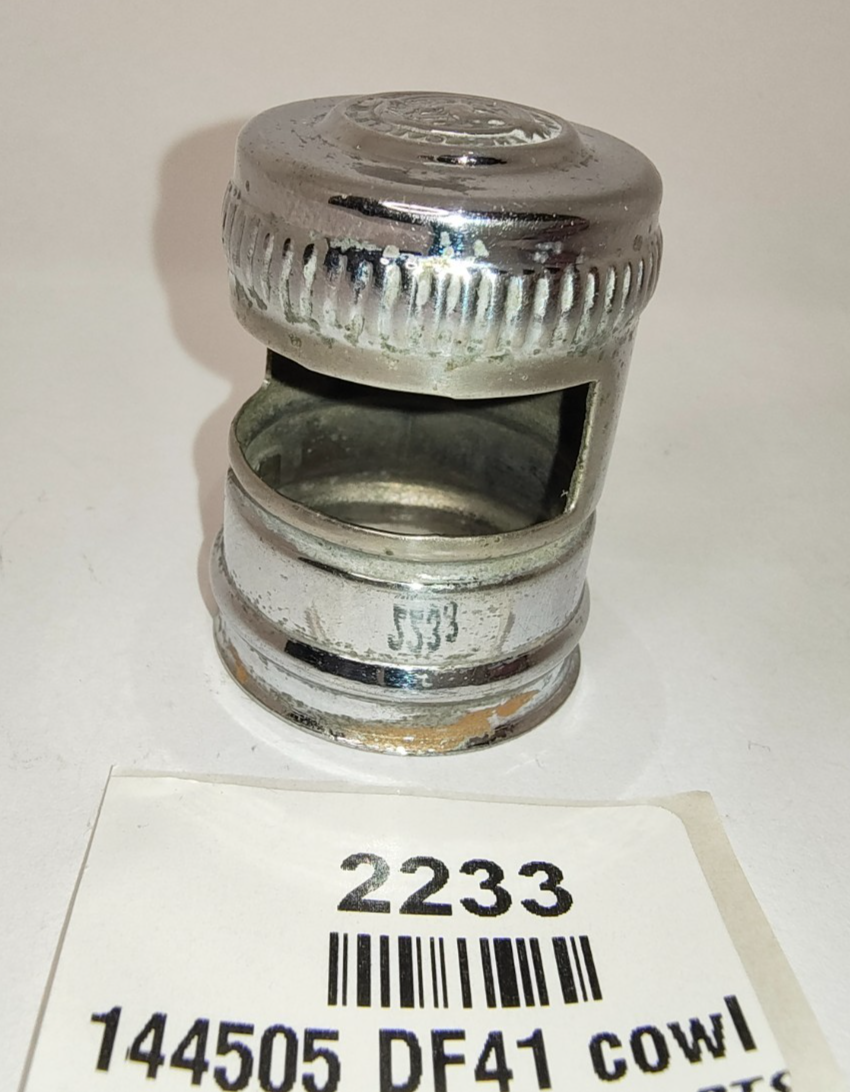 Vintage King of the Road chrome Dash Lamp cowl for DF41 Good Used 1445055
