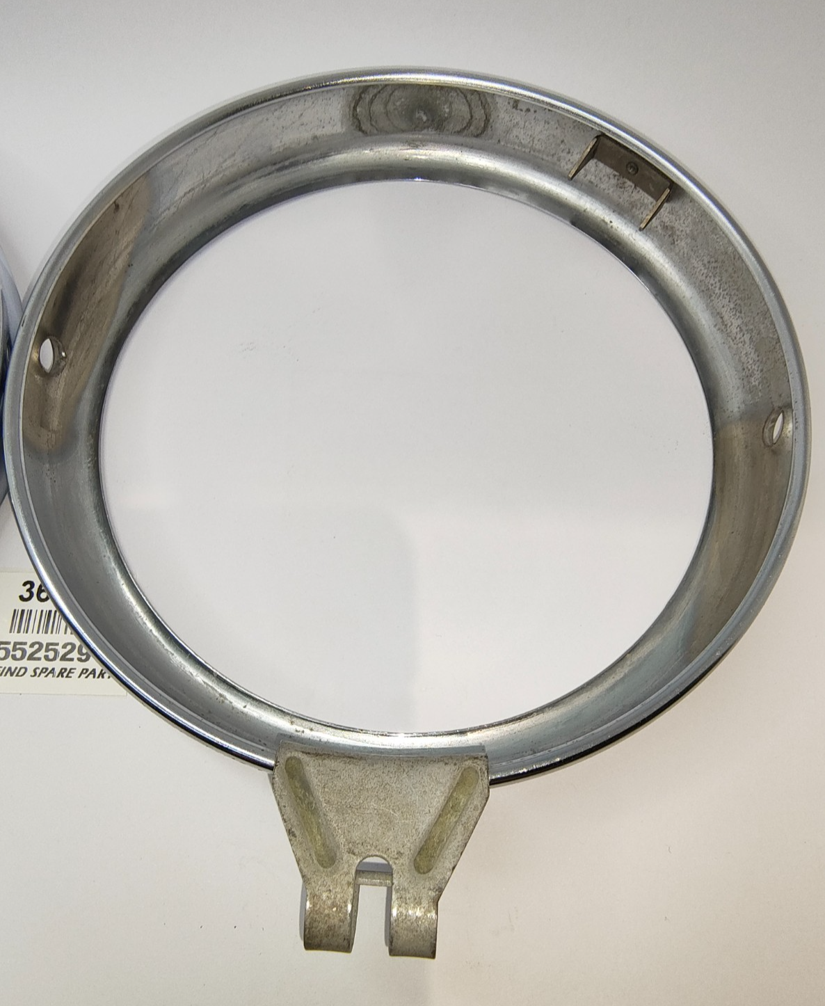 Lucas Original Morris Minor 2 door pair METAL chrome headlamp trim rings L55252913