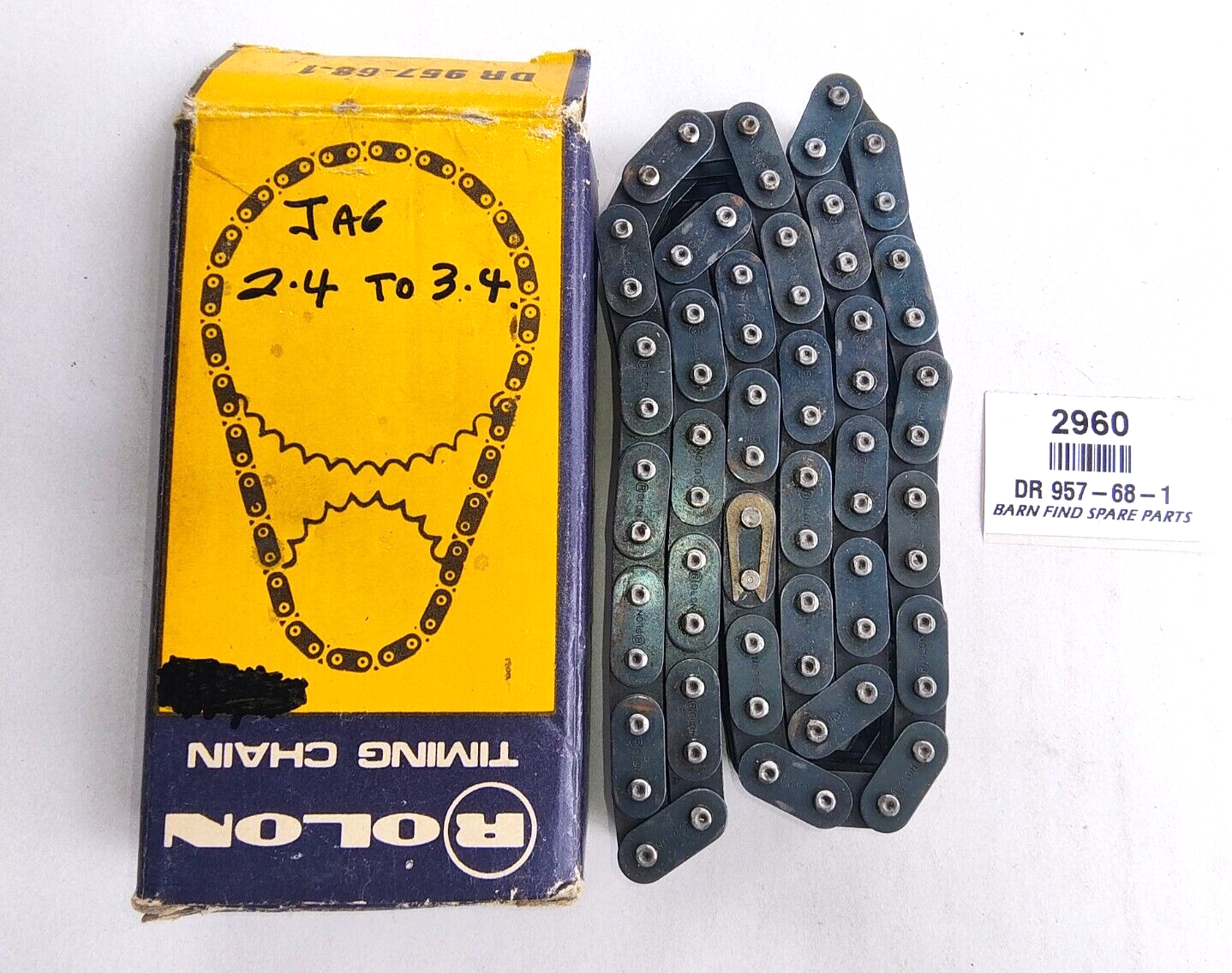 Rolon timing chain DR 957-68-1 to suit 2.4 to 3.4 litre Jaguar New Old Stock0