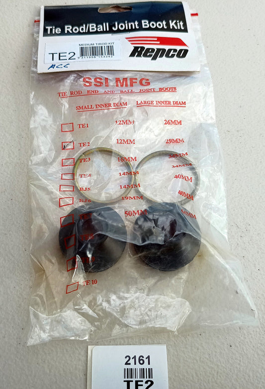 Tie Rod End Dust Boot Kit Medium TE2.  New Old Stock 0