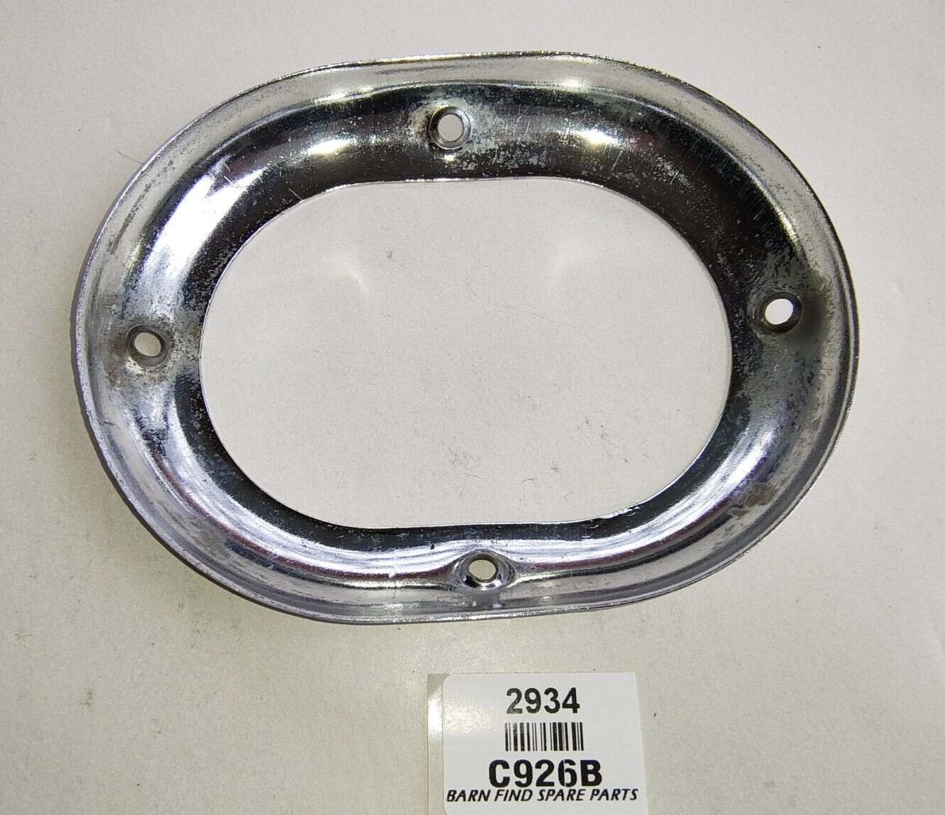 Original used Oval chrome Bezel Gear Lever gaiter retainer C926B Wolseley 15/502