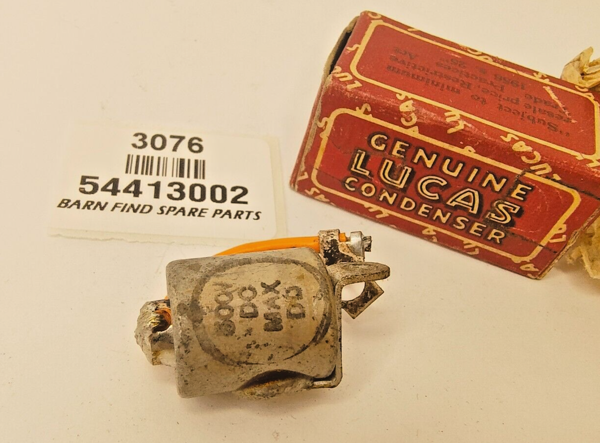 Lucas New Old Stock Distributor Condenser in Original Box  544130024