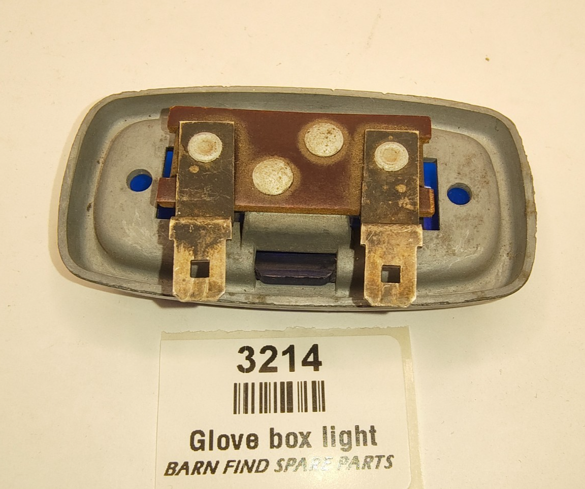 Original Jaguar Mk2 S Type Daimler BLUE GLASS Glove Box Light good used7