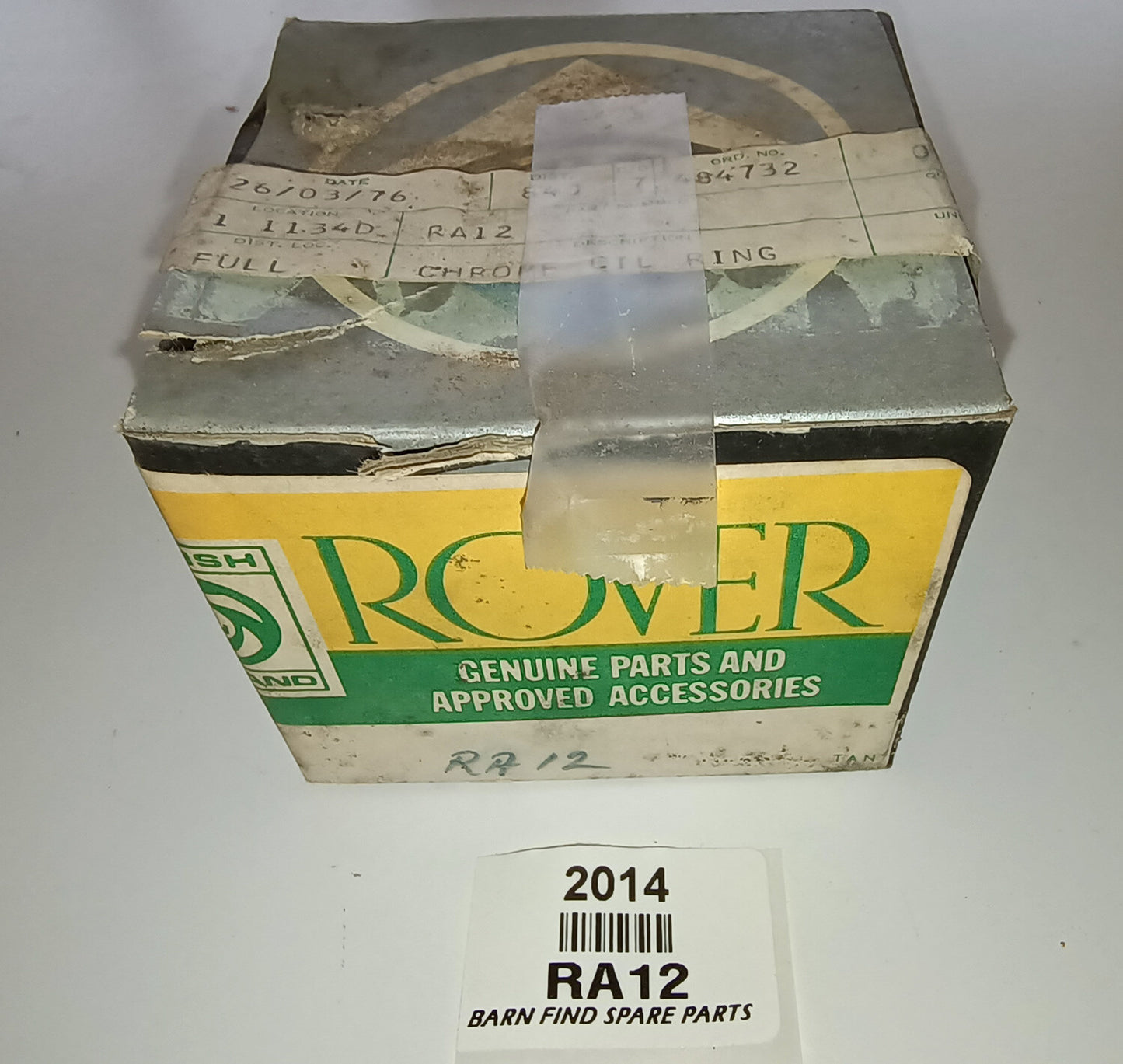 Original New Old Stock RA12 Chrome Oil Ring piston ring set - British Leyland0