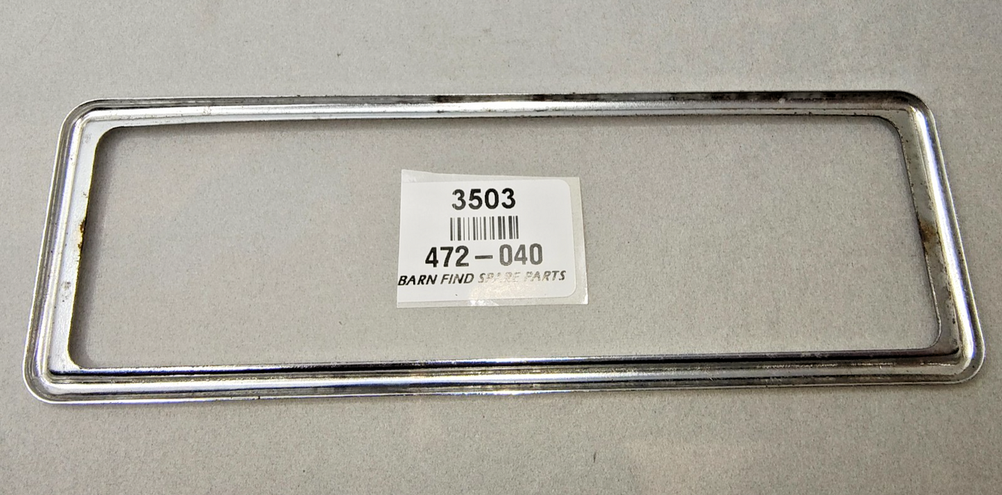 Car Radio chrome bezel surround, Used Condition 472-040 Suits various4