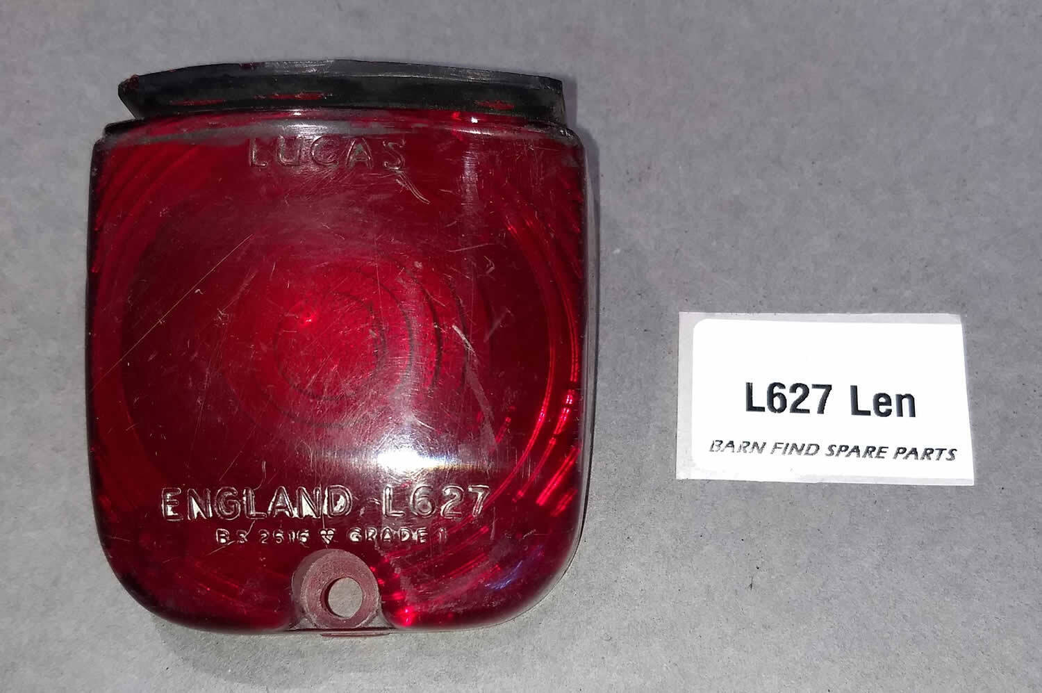 Lucas Tail Light L627 Lens Used0