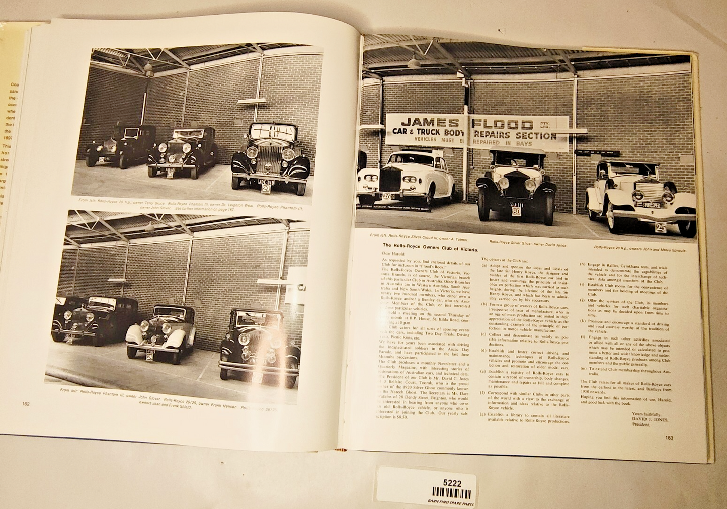 Signed 1st Edition The James Flood Book of Early Motoring Hardcover 19688