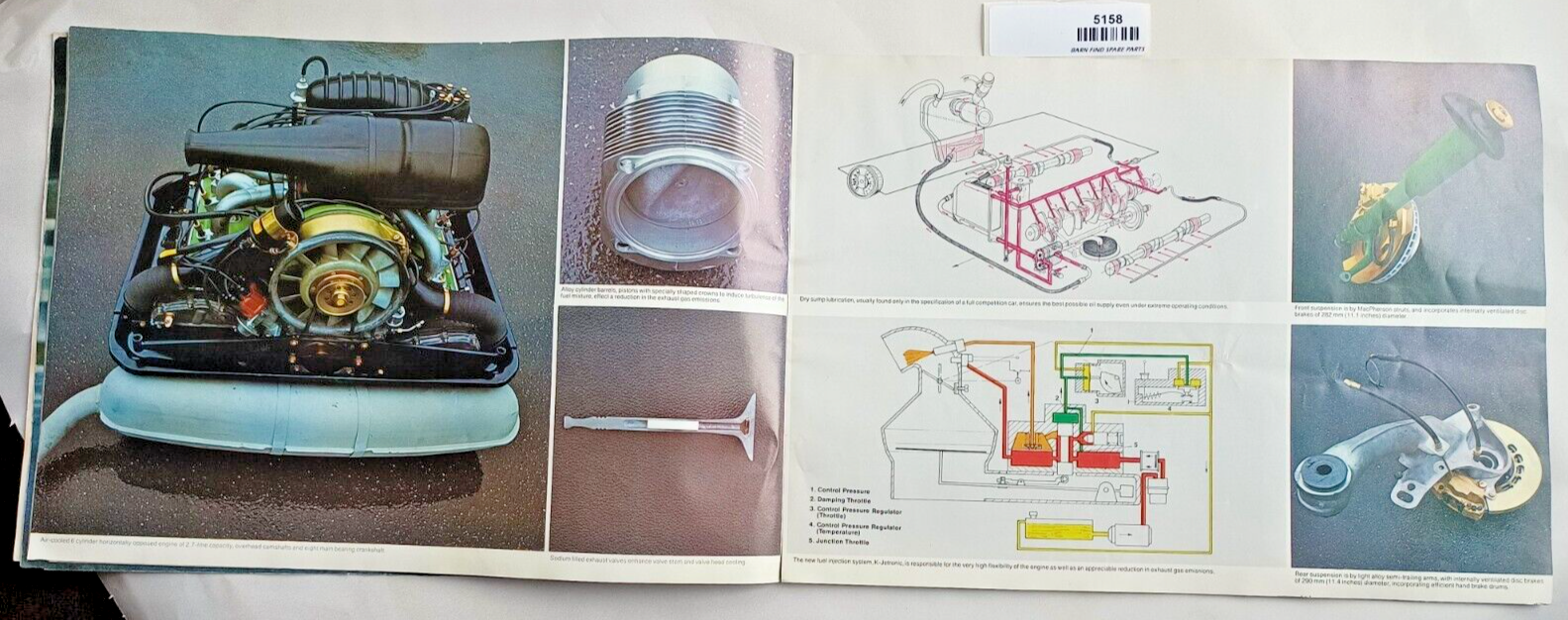 Original Vintage Porsche Carrera 2.7 911 marketing sales advertising brochure5