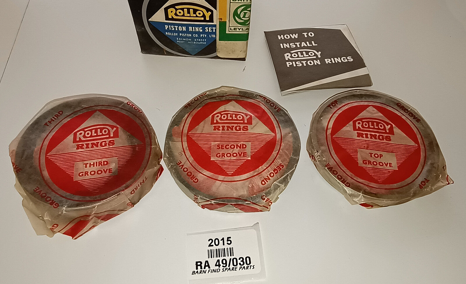 Rover/Rolloy New Old Stock RA 49 +30 piston ring set RA 49/030 - British Leyland1