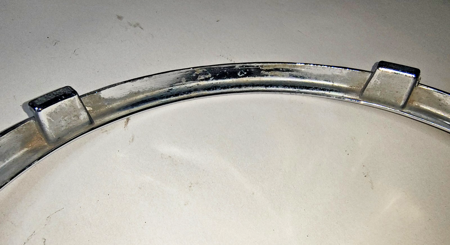 JAGUAR DAIMLER Original pair of METAL Chrome 7" meshed headlamp trim/rims C341809