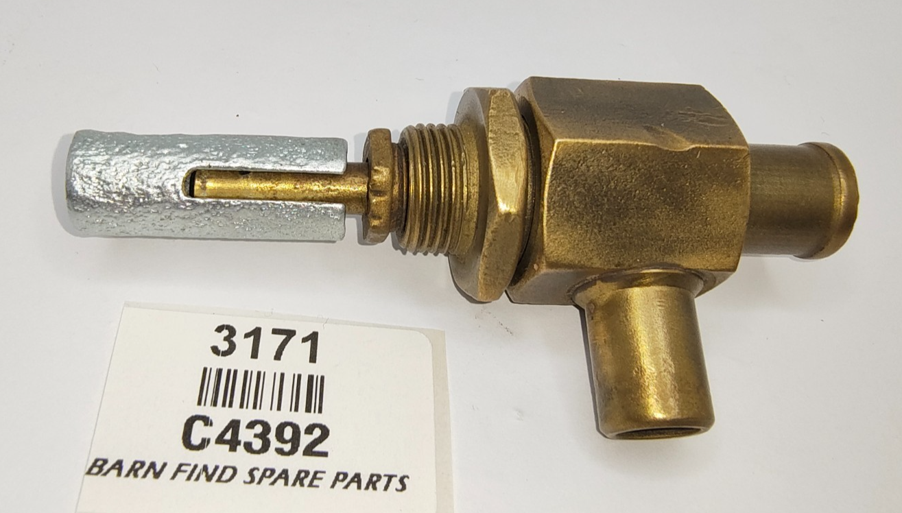 Original Jaguar XK early solid brass Heater Valve good used condition C43926