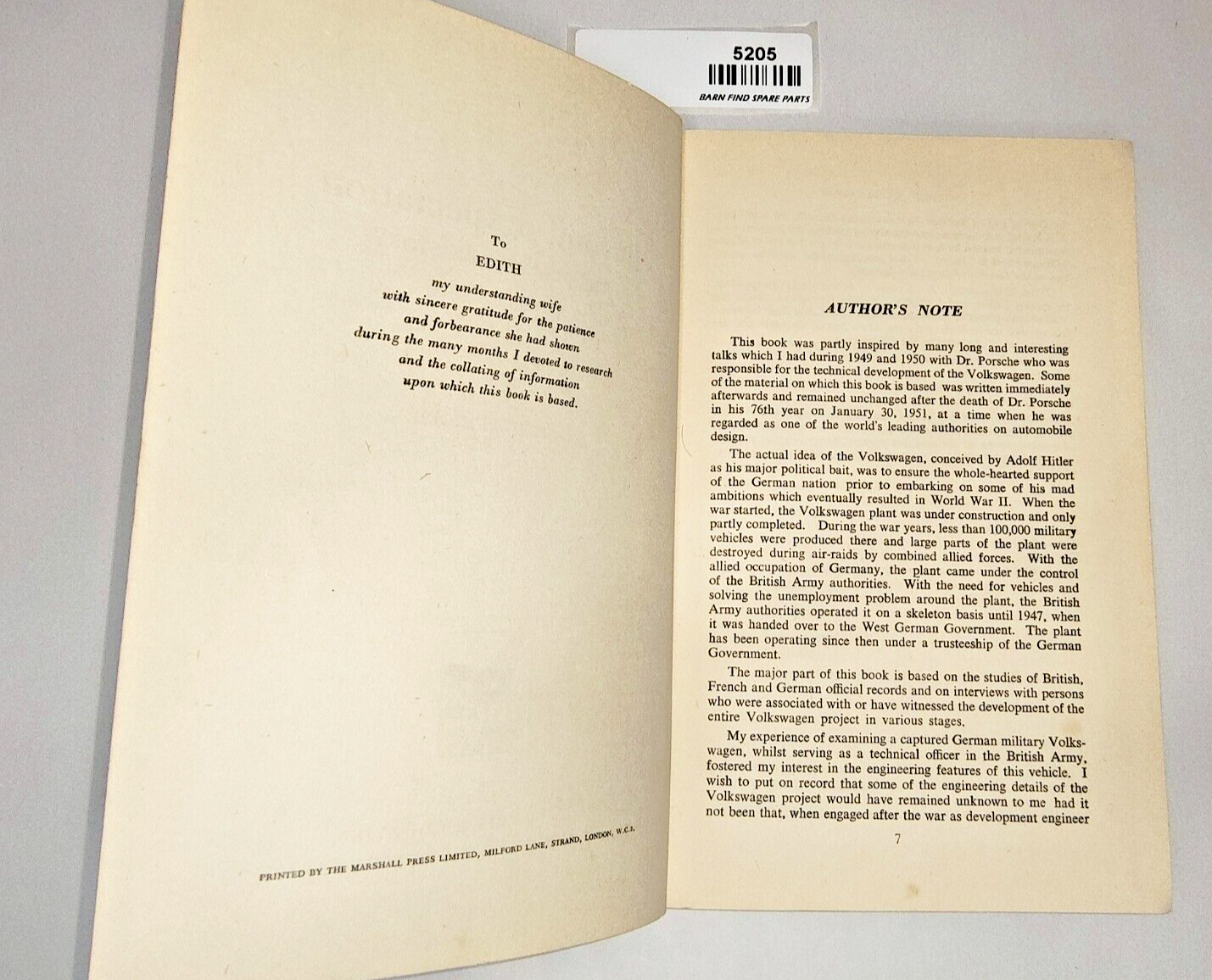 Beyond Expectation "The Volkswagen Story" book by  K.B. Hopfinger 1954 First Ed7